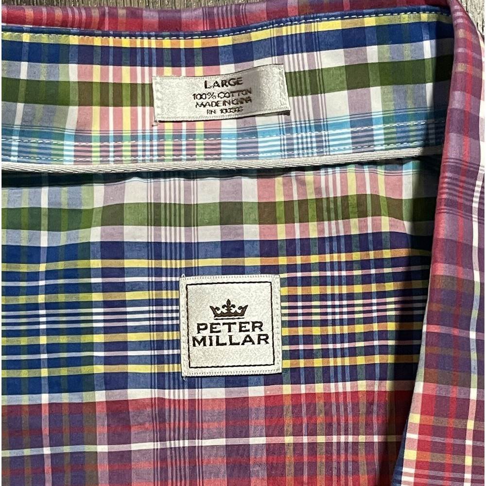 Peter Millar Men's Button-Down Large - image 6